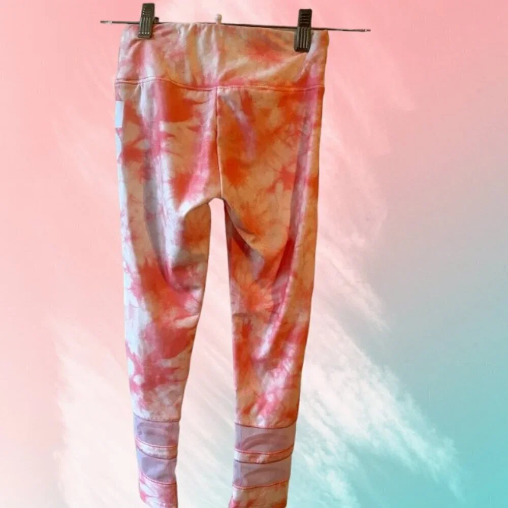 Justice Pink Mesh Leggings